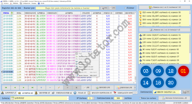 Imagen de interfaz de LOTATOR v. 1.0 (BETA)